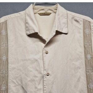 Tommy Bahama Men's Hawaiian Shirt 100% Silk Short Sleeve, Button-Up  Size XXL